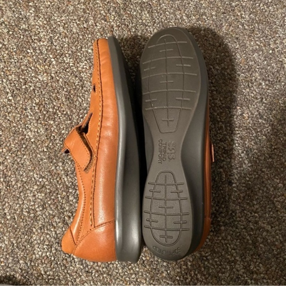 SAS Tripad Comfort Shoes Size 9 S Women’s Mary Jane Brown Velcro‎ GrannyCo… - Picture 5 of 11